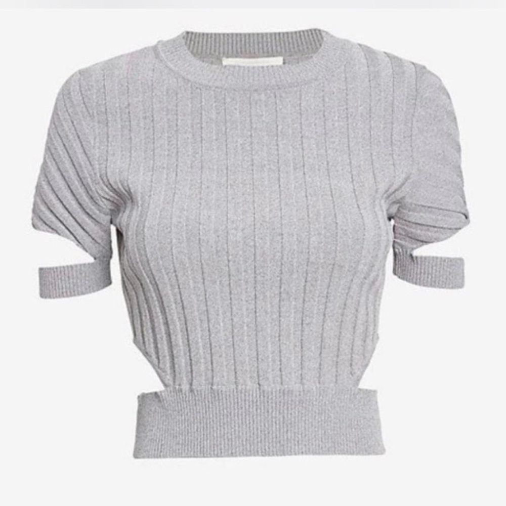 simkhai tee with cut outs